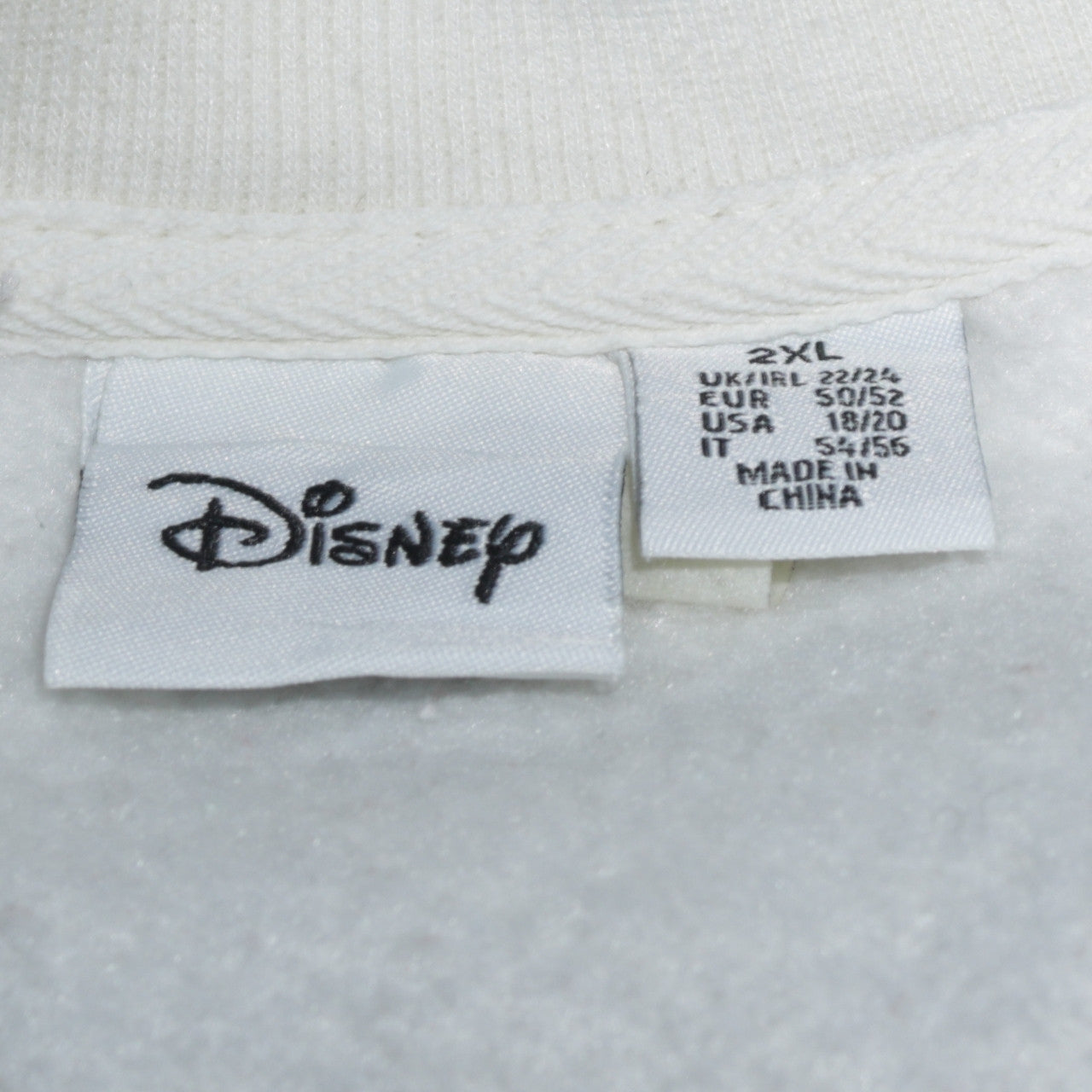 Womens UK Size 2XL Disney White Pullover Sweatshirt
