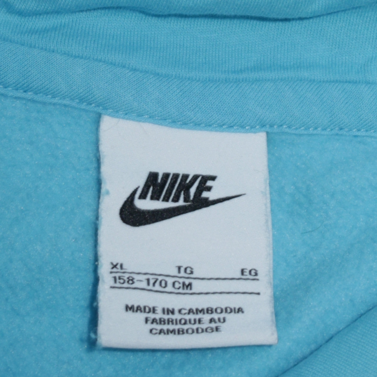 Nike Boys Blue Pullover Hoodie XL 158-170cm Sports Fleece Sweatshirt