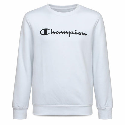 Champion Boys White Pullover Crew Neck Fleece Sweatshirt 13-14 Years