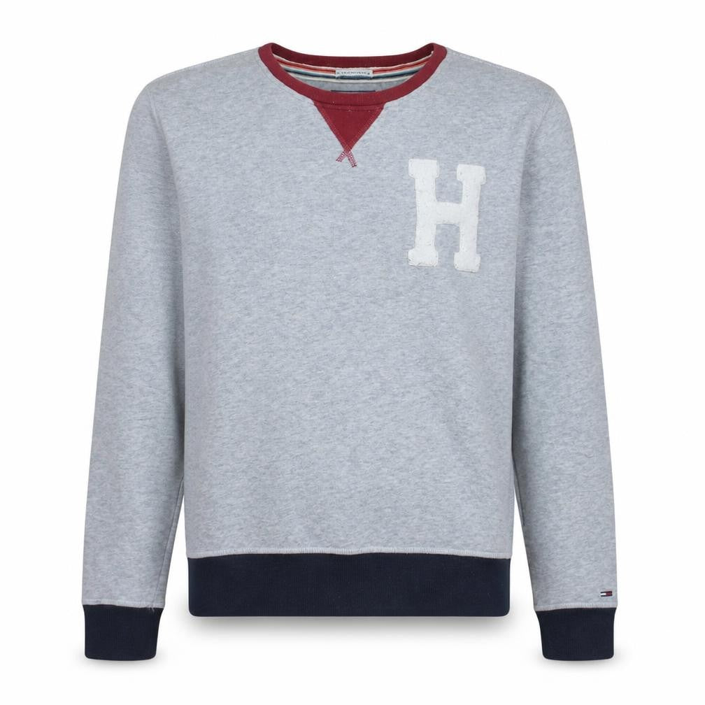 Mens UK Size S Tommy Hilfiger Grey Pullover Sweatshirt