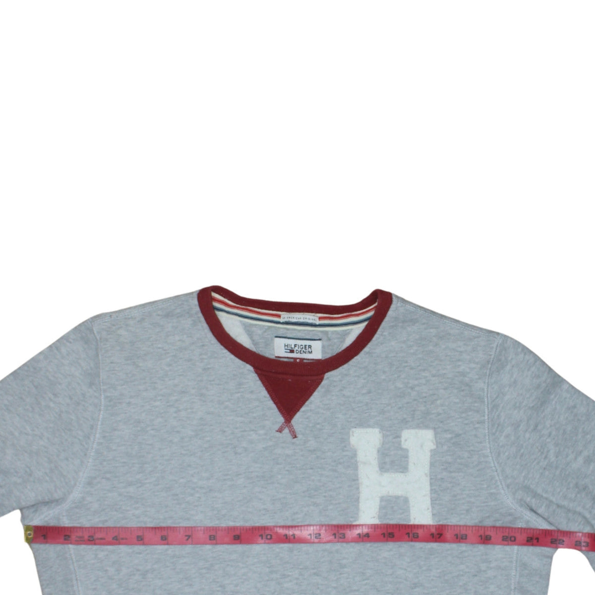 Mens UK Size S Tommy Hilfiger Grey Pullover Sweatshirt