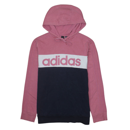 Womens UK Size L adidas Pink Pullover Hoodie