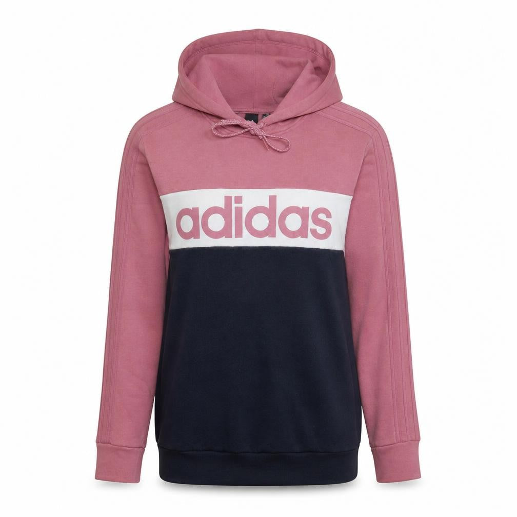 Womens UK Size L adidas Pink Pullover Hoodie