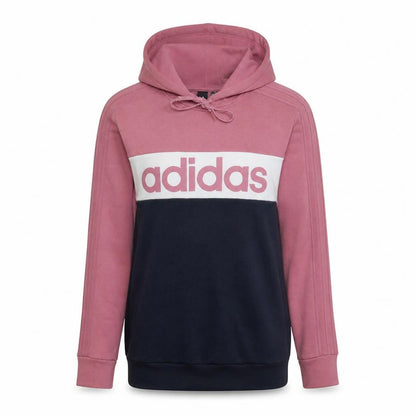 Womens UK Size L adidas Pink Pullover Hoodie