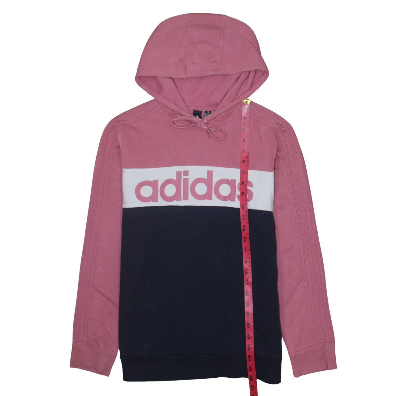 Womens UK Size L adidas Pink Pullover Hoodie