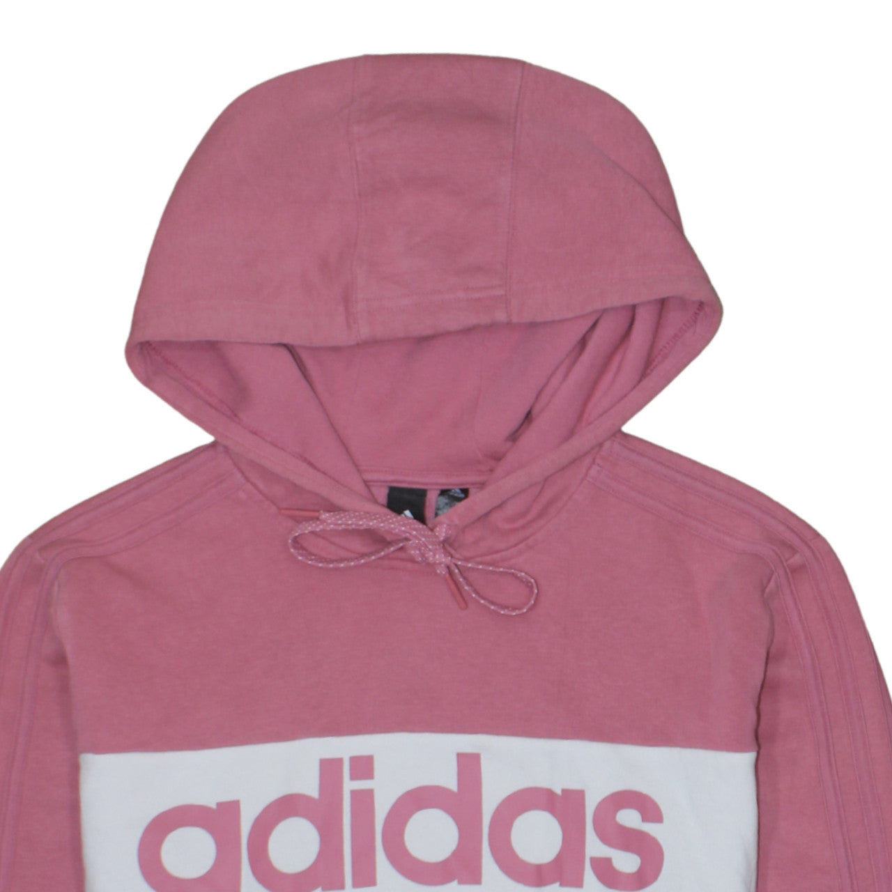 Womens UK Size L adidas Pink Pullover Hoodie