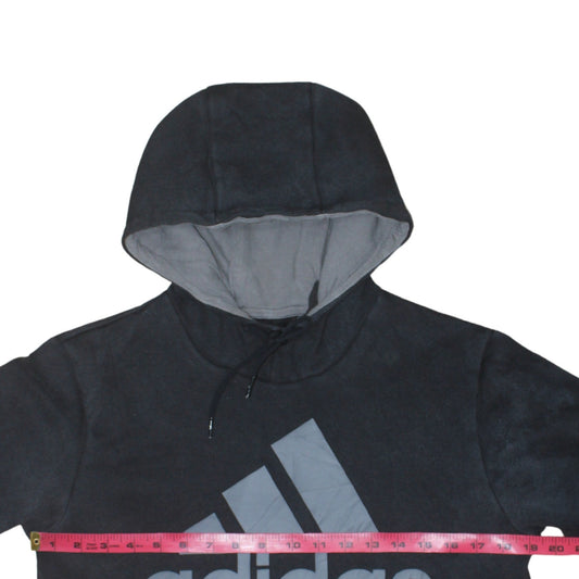Mens UK Size S adidas Black Pullover Hoodie