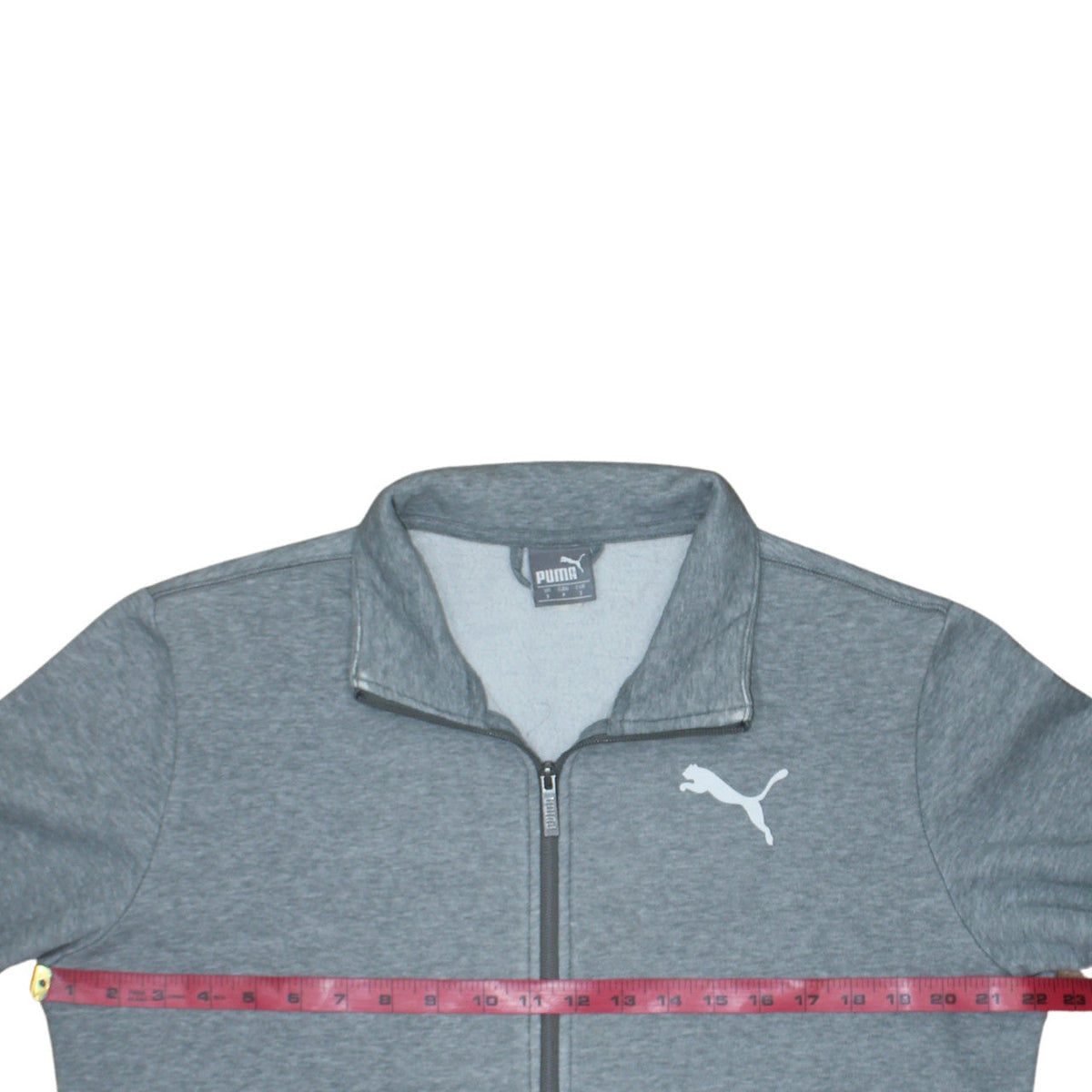 Mens UK Size S PUMA Grey Full Zip Sweatshirt