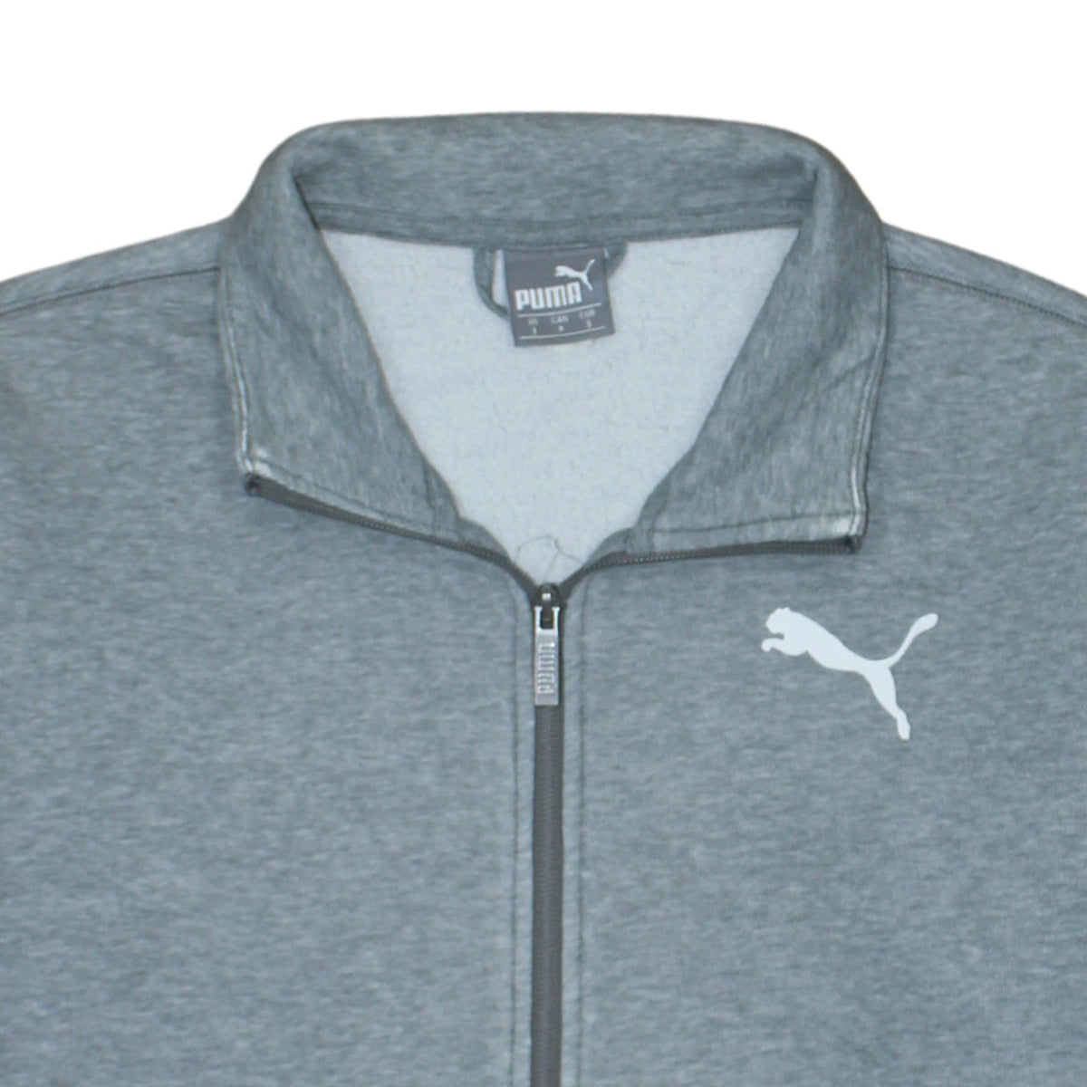 Mens UK Size S PUMA Grey Full Zip Sweatshirt
