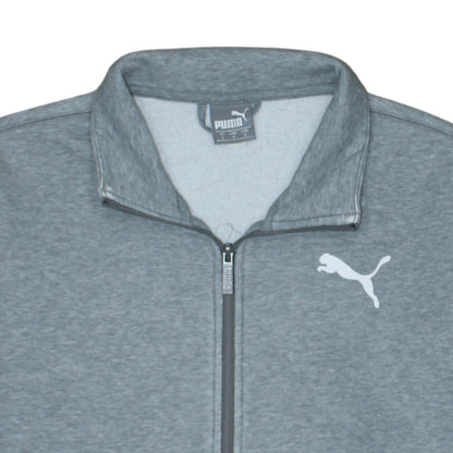 Mens UK Size S PUMA Grey Full Zip Sweatshirt