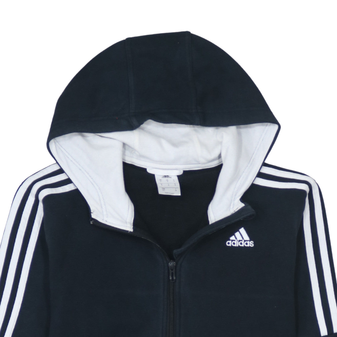 Mens UK Size S adidas Black Full Zip Hoodie