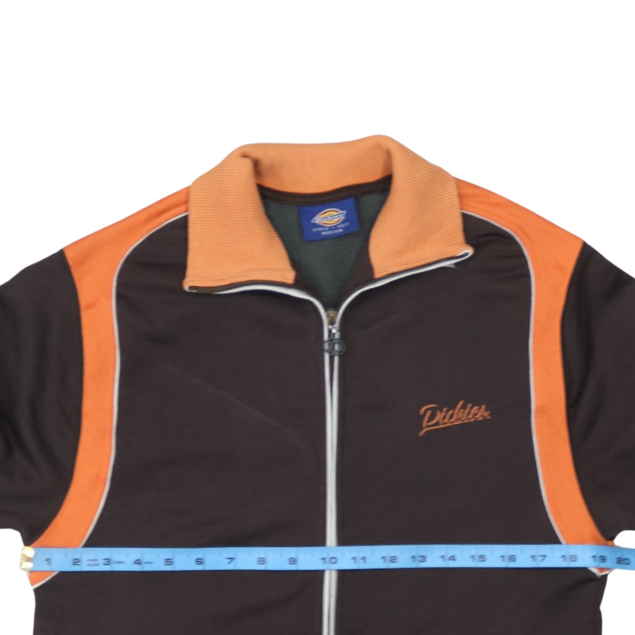 Mens UK Size M Dickies Brown Full Zip Sweatshirt