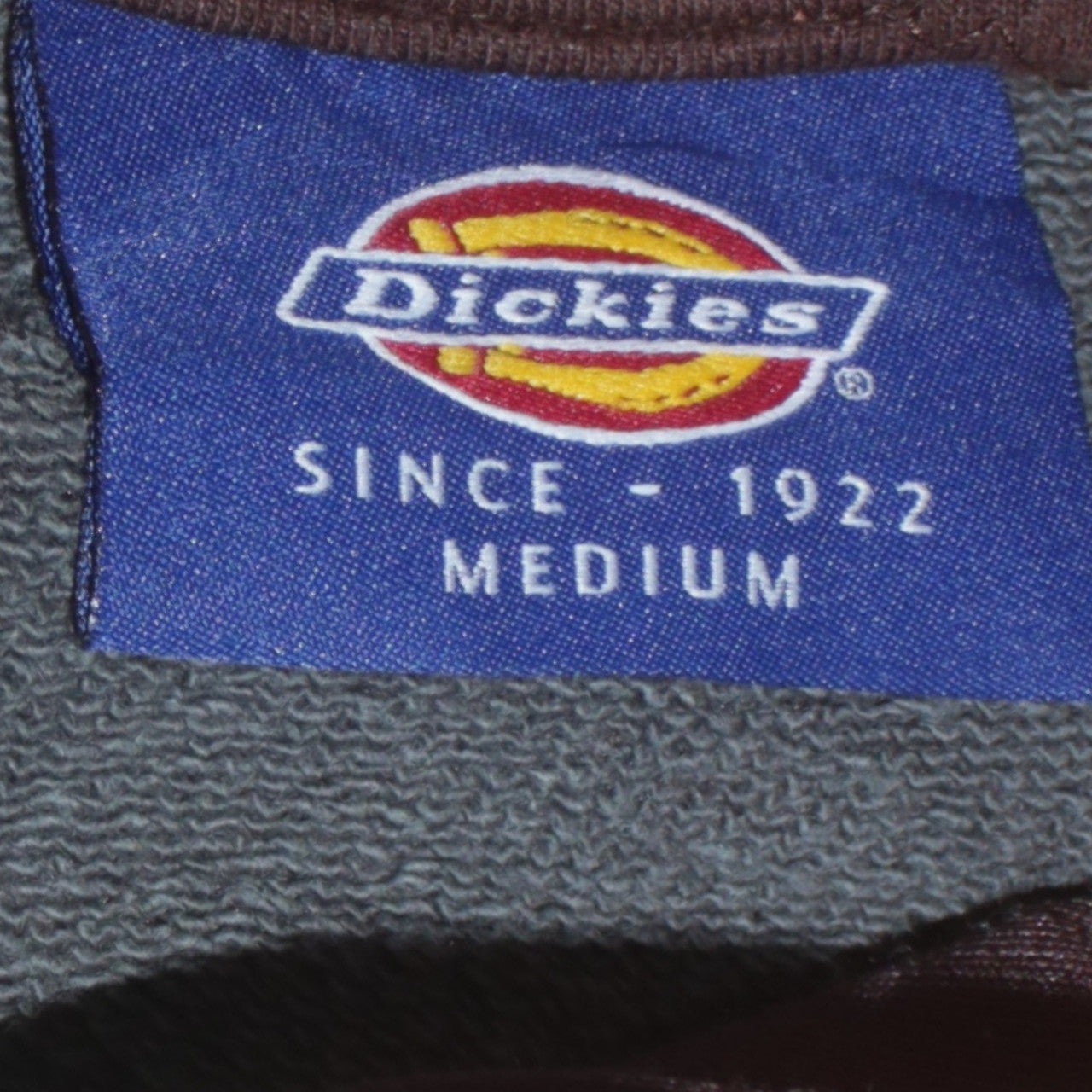 Mens UK Size M Dickies Brown Full Zip Sweatshirt