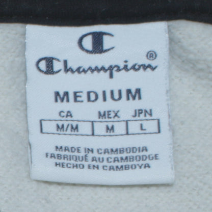 Womens UK Size M Champion Beige Pullover Hoodie