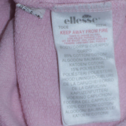 Womens UK Size L ellesse Pink Pullover Hoodie
