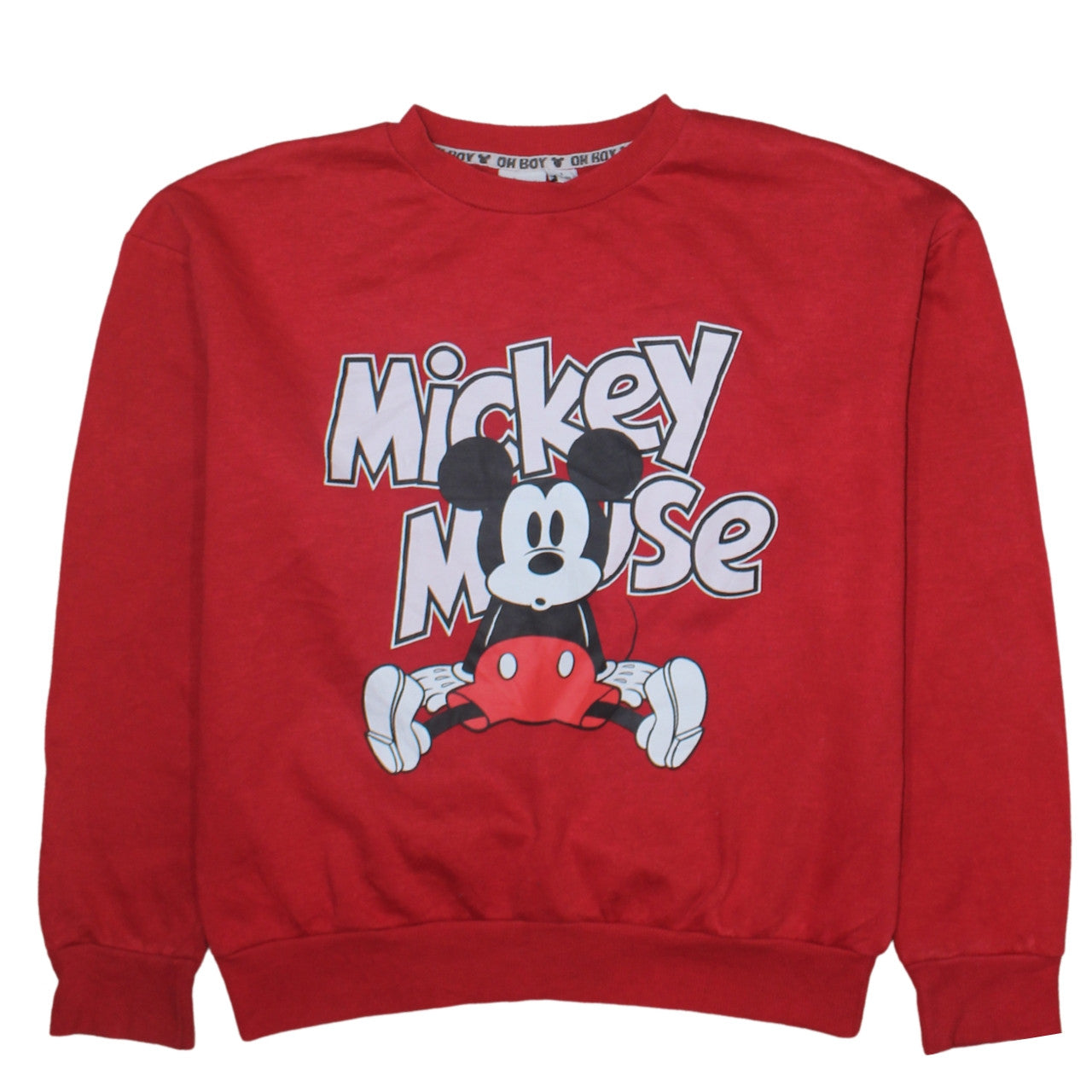 Womens UK Size 10 Disney Red Pullover Sweatshirt
