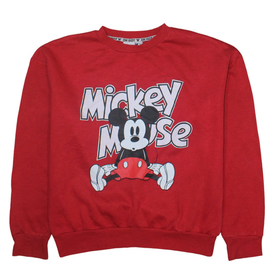 Womens UK Size 10 Disney Red Pullover Sweatshirt