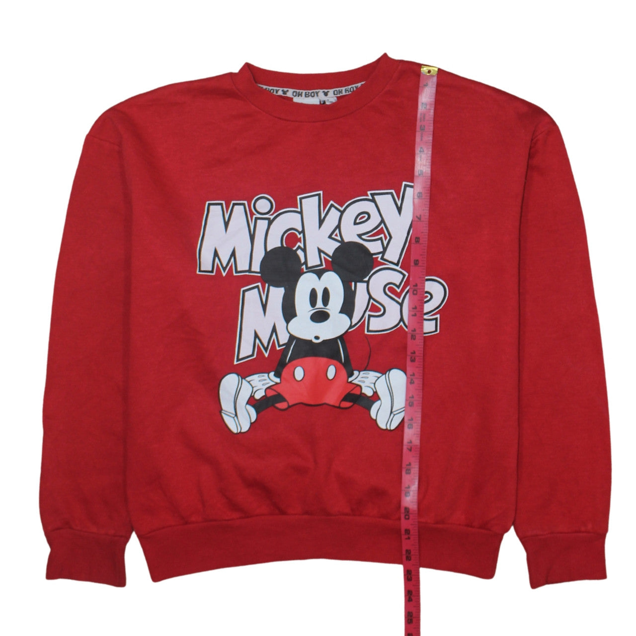 Womens UK Size 10 Disney Red Pullover Sweatshirt