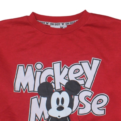 Womens UK Size 10 Disney Red Pullover Sweatshirt