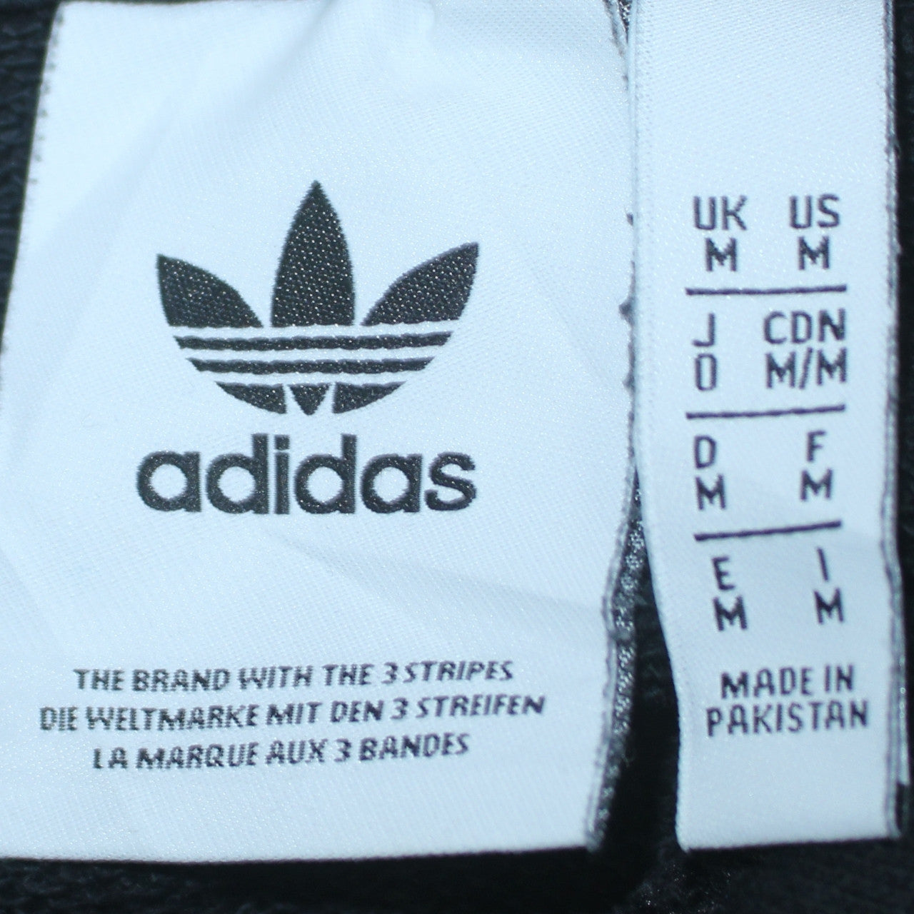 Mens UK Size M adidas Black Pullover Hoodie