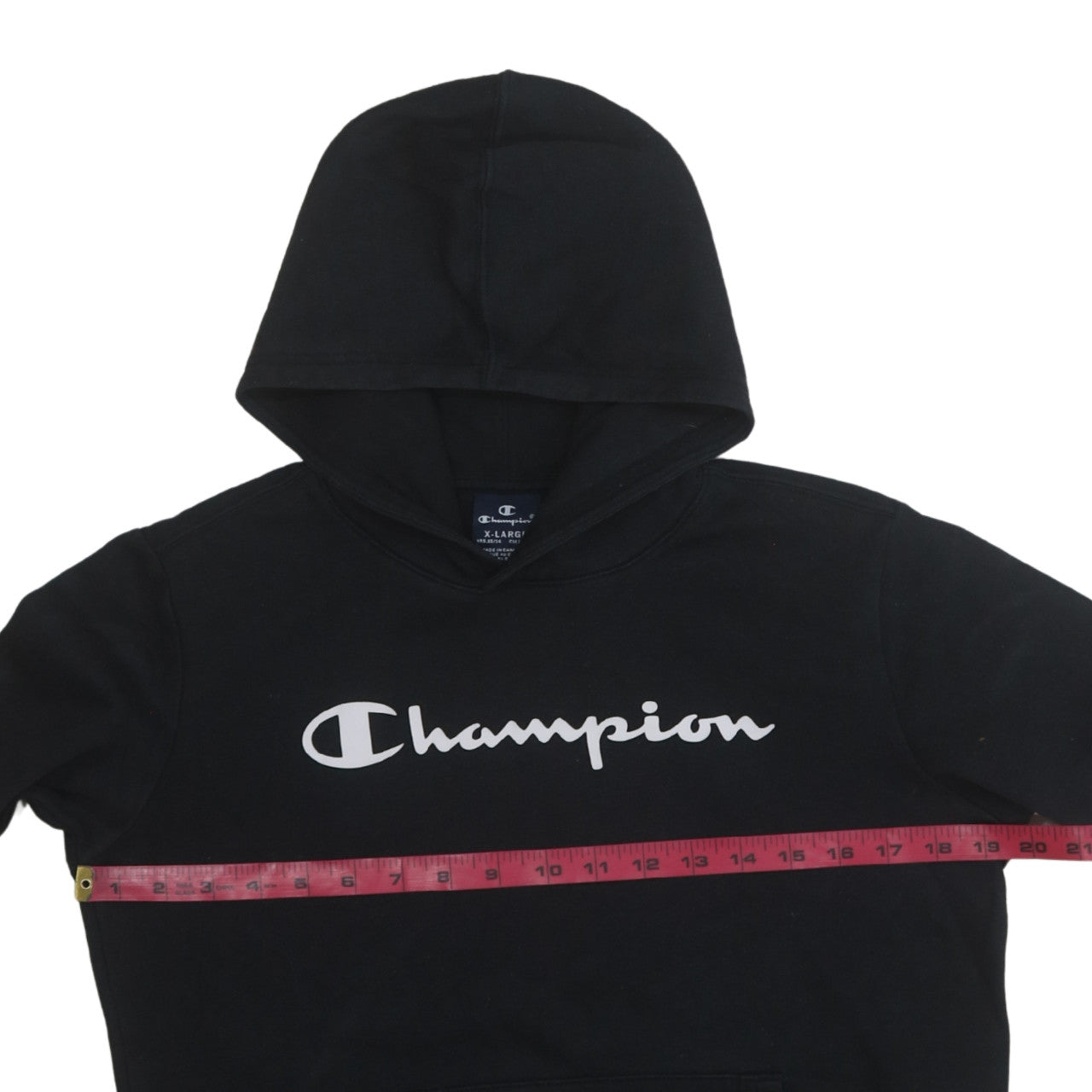 Boys UK Size 13-14 Years Champion Black Pullover Hoodie