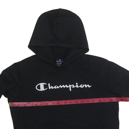 Boys UK Size 13-14 Years Champion Black Pullover Hoodie