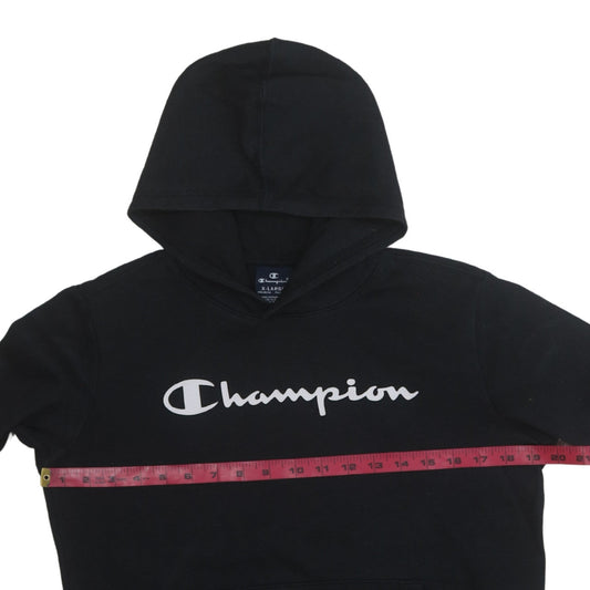 Boys UK Size 13-14 Years Champion Black Pullover Hoodie