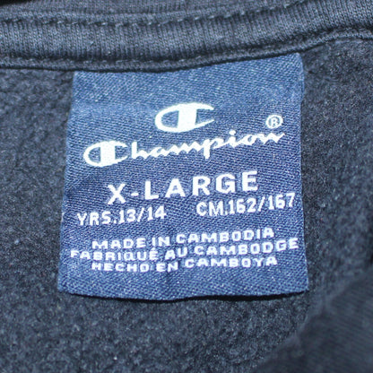 Boys UK Size 13-14 Years Champion Black Pullover Hoodie