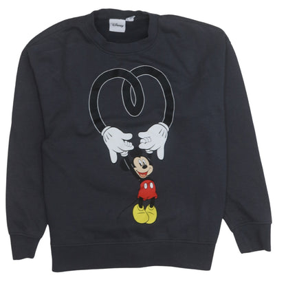 Womens UK Size S Disney Black Pullover Sweatshirt