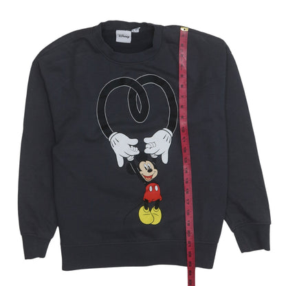 Womens UK Size S Disney Black Pullover Sweatshirt