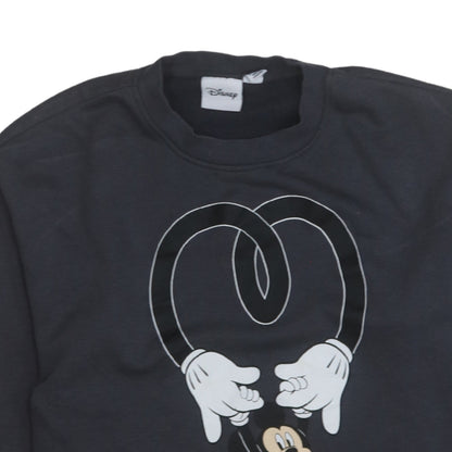 Womens UK Size S Disney Black Pullover Sweatshirt