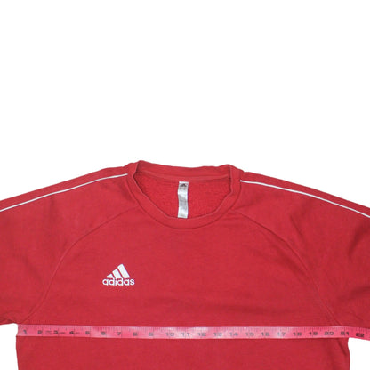 Mens UK Size M adidas Red Pullover Sweatshirt