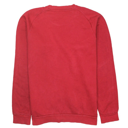 Mens UK Size M adidas Red Pullover Sweatshirt