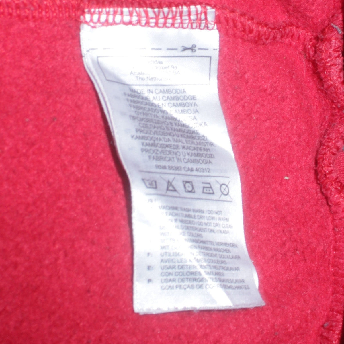 Mens UK Size M adidas Red Pullover Sweatshirt