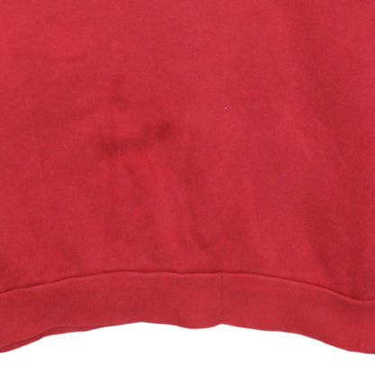 Mens UK Size M adidas Red Pullover Sweatshirt