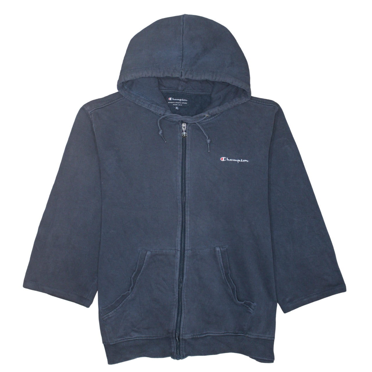 Mens UK Size XL Champion Blue Full Zip Hoodie