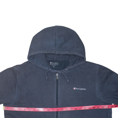 Mens UK Size XL Champion Blue Full Zip Hoodie