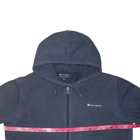 Mens UK Size XL Champion Blue Full Zip Hoodie