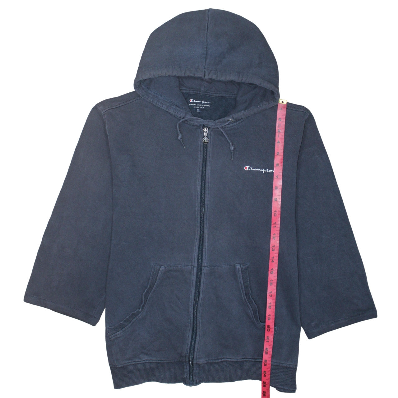 Mens UK Size XL Champion Blue Full Zip Hoodie