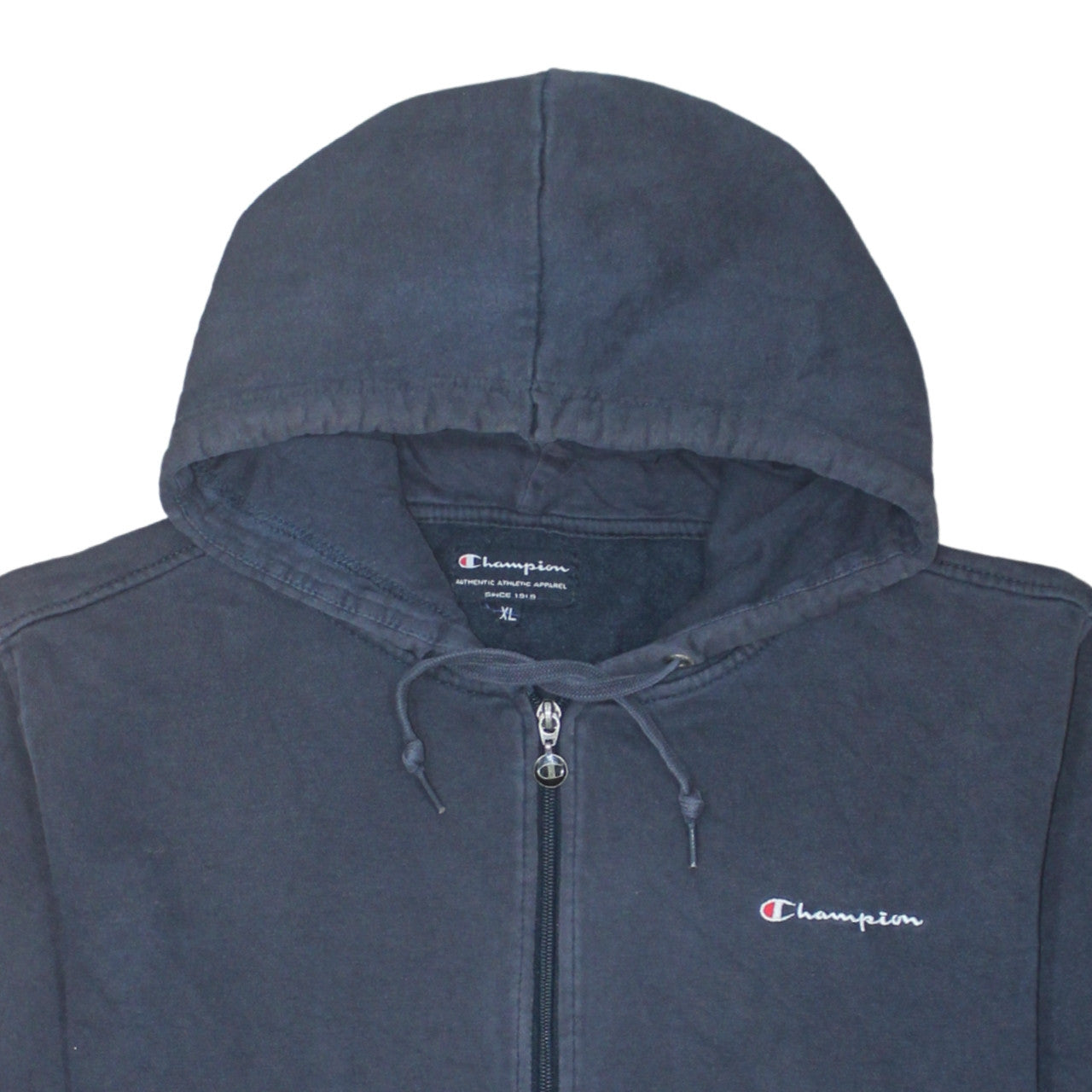 Mens UK Size XL Champion Blue Full Zip Hoodie
