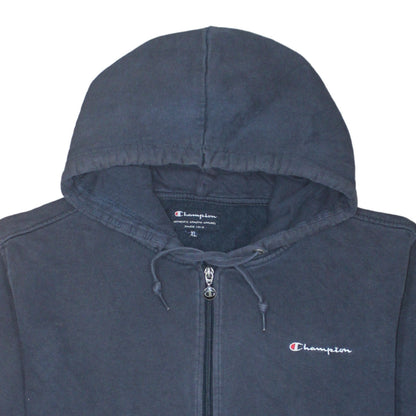Mens UK Size XL Champion Blue Full Zip Hoodie