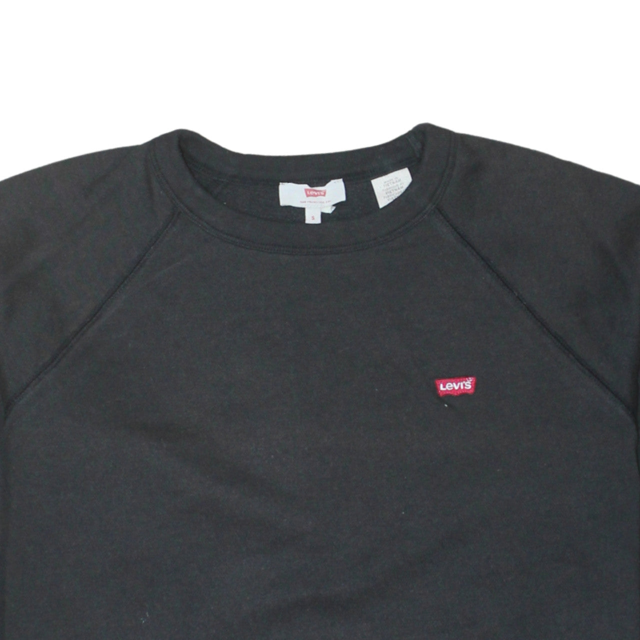Womens UK Size S Levi's Black Pullover Sweatshirt