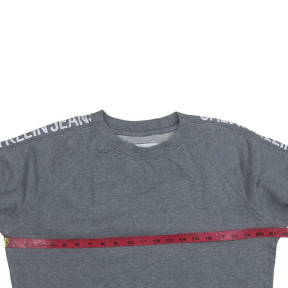 Mens UK Size M Calvin Klein Jeans Grey Pullover Sweatshirt