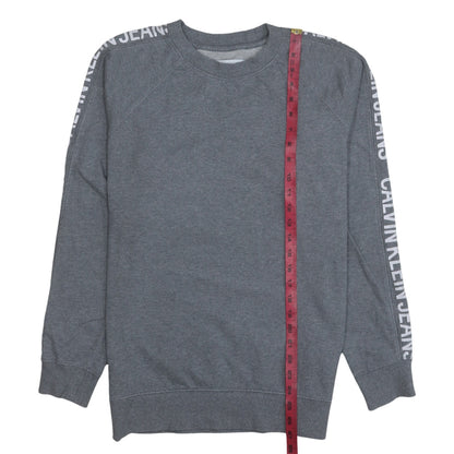 Mens UK Size M Calvin Klein Jeans Grey Pullover Sweatshirt