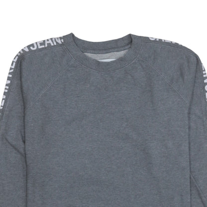 Mens UK Size M Calvin Klein Jeans Grey Pullover Sweatshirt