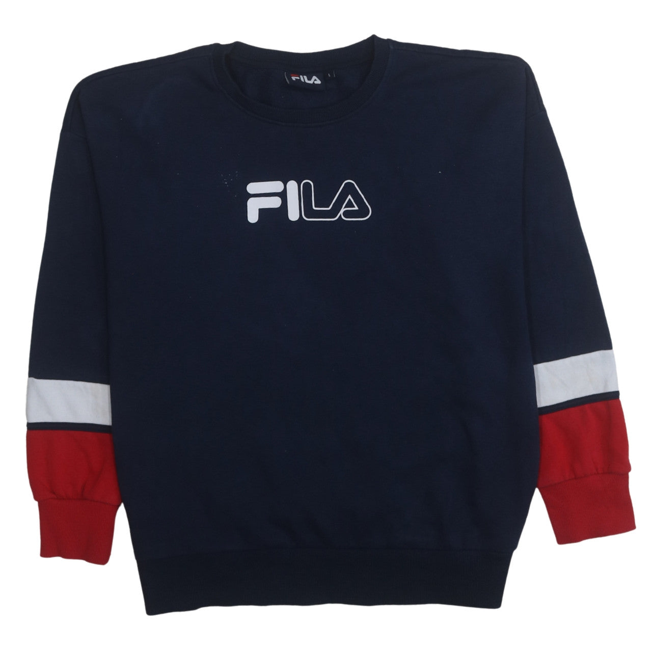 Mens UK Size L FILA Blue Pullover Sweatshirt