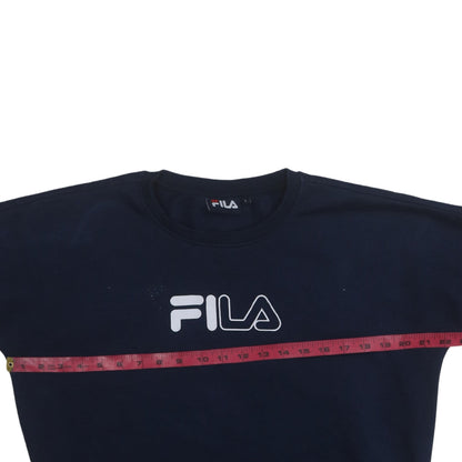 Mens UK Size L FILA Blue Pullover Sweatshirt