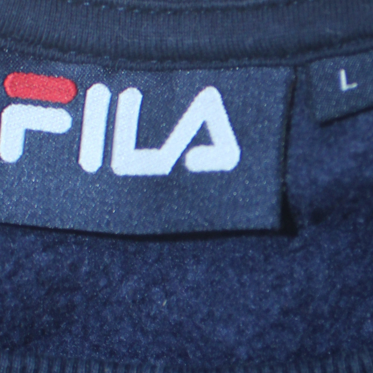 Mens UK Size L FILA Blue Pullover Sweatshirt