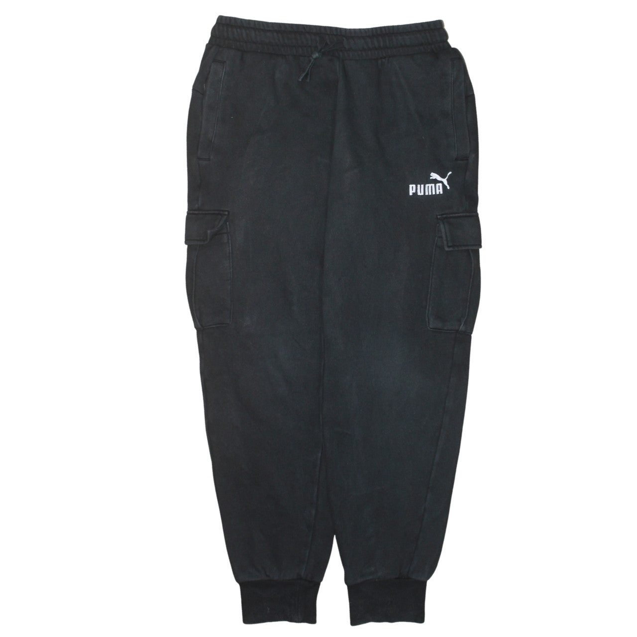 Mens UK Size M PUMA Regular Fit Cargo Black Trousers