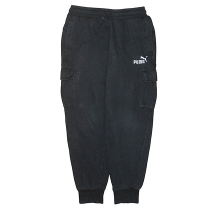 Mens UK Size M PUMA Regular Fit Cargo Black Trousers